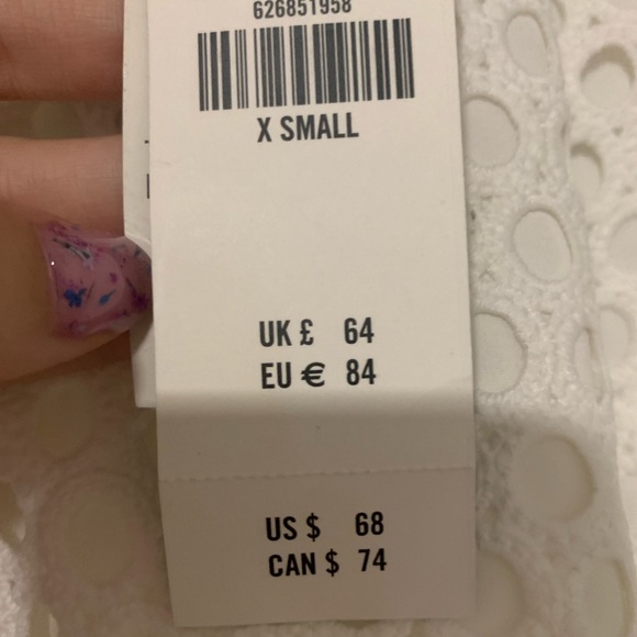 White Abercrombie Dress- NWT - Picture 3 of 3